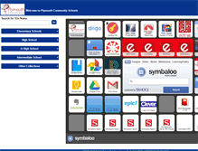 Tablet Screenshot of library.plymouth.k12.in.us