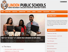 Tablet Screenshot of linden.k12.nj.us