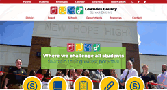 Desktop Screenshot of lowndes.k12.ms.us