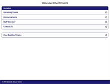 Tablet Screenshot of belleville.k12.wi.us