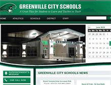 Tablet Screenshot of greenville.k12.oh.us