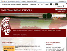 Tablet Screenshot of boardman.k12.oh.us
