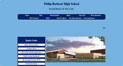 Desktop Screenshot of pbhs.barb.k12.wv.us