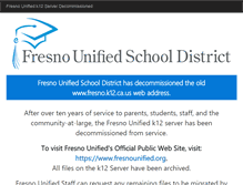 Tablet Screenshot of fresno.k12.ca.us