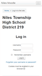 Mobile Screenshot of moodle.niles-hs.k12.il.us