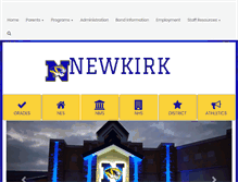 Tablet Screenshot of newkirk.k12.ok.us