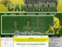 Tablet Screenshot of canadian.k12.ok.us
