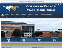 Tablet Screenshot of oologah.k12.ok.us