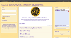 Desktop Screenshot of moodle.hayward.k12.wi.us