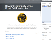 Tablet Screenshot of moodle.hayward.k12.wi.us