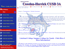 Tablet Screenshot of cowden-herrick.k12.il.us