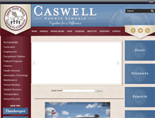 Tablet Screenshot of caswell.k12.nc.us