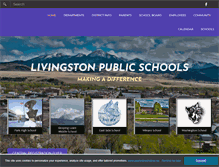 Tablet Screenshot of livingston.k12.mt.us