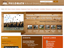 Tablet Screenshot of philomath.k12.or.us