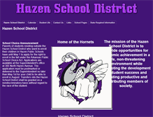 Tablet Screenshot of hazen.k12.ar.us