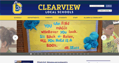 Desktop Screenshot of clearview.k12.oh.us