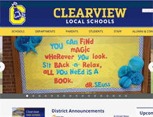 Tablet Screenshot of clearview.k12.oh.us