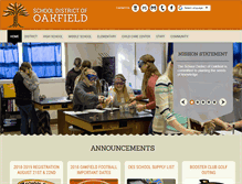 Tablet Screenshot of oakfield.k12.wi.us