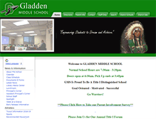 Tablet Screenshot of gladden.murray.k12.ga.us