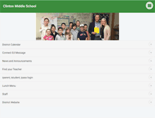 Tablet Screenshot of ms.clinton.k12.ma.us