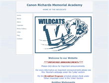 Tablet Screenshot of canonrichards.k12.nf.ca