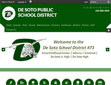 Tablet Screenshot of desoto.k12.mo.us