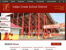 Tablet Screenshot of indian-creek.k12.oh.us