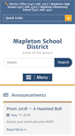 Mobile Screenshot of mapleton.k12.or.us