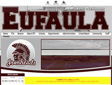 Tablet Screenshot of eufaula.k12.ok.us