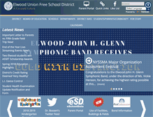 Tablet Screenshot of elwood.k12.ny.us
