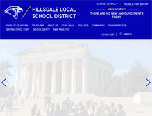 Tablet Screenshot of hillsdale.k12.oh.us