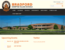 Tablet Screenshot of bradford.k12.oh.us