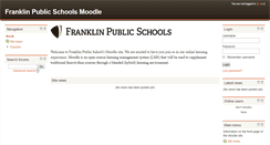 Desktop Screenshot of moodle.franklin.k12.wi.us