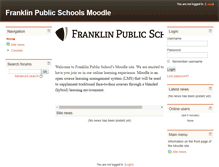 Tablet Screenshot of moodle.franklin.k12.wi.us