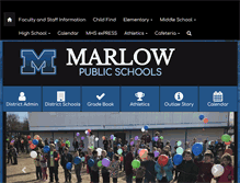 Tablet Screenshot of marlow.k12.ok.us