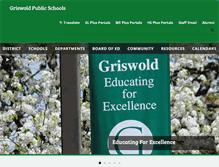 Tablet Screenshot of griswold.k12.ct.us