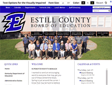Tablet Screenshot of estill.k12.ky.us