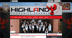 Desktop Screenshot of highland.k12.wi.us