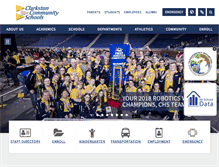 Tablet Screenshot of clarkston.k12.mi.us