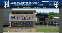 Desktop Screenshot of hilbert.k12.wi.us