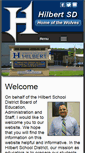 Mobile Screenshot of hilbert.k12.wi.us