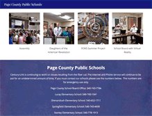 Tablet Screenshot of pagecounty.k12.va.us