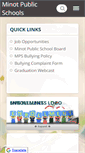 Mobile Screenshot of minot.k12.nd.us