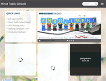 Tablet Screenshot of minot.k12.nd.us