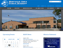 Tablet Screenshot of montague.k12.mi.us