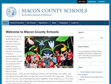 Tablet Screenshot of macon.k12.nc.us