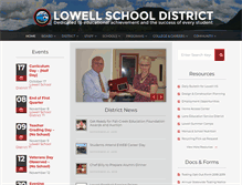 Tablet Screenshot of lowell.k12.or.us