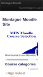 Mobile Screenshot of moodle.montague.k12.mi.us