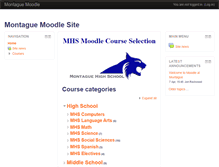 Tablet Screenshot of moodle.montague.k12.mi.us