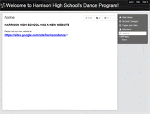 Tablet Screenshot of harrisondance.wiki.farmington.k12.mi.us